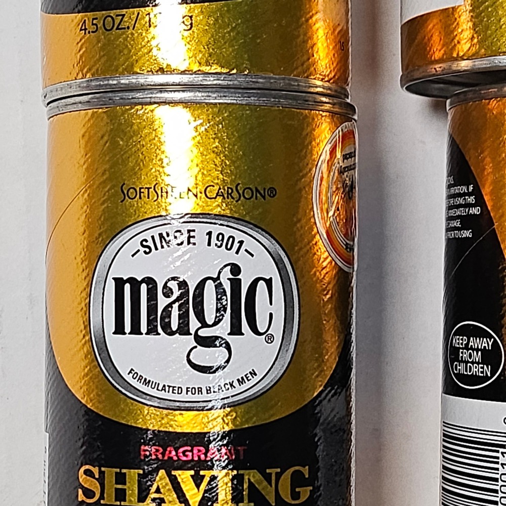 4 Pack Magic Shaving Powder Fragrant Gold Depilatory Razorless 4.5oz 127g Cans - Picture 3 of 9